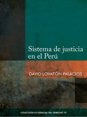 cover image of Sistema de justicia en el Perú